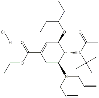 (3R,4R,5S)-4-n-乙?；?1,1-二甲基乙基)氨基-5-N,N-二烯丙基氨基-3-(1-乙基丙氧基)-1-環(huán)己烯-1-羧酸乙酯鹽酸鹽